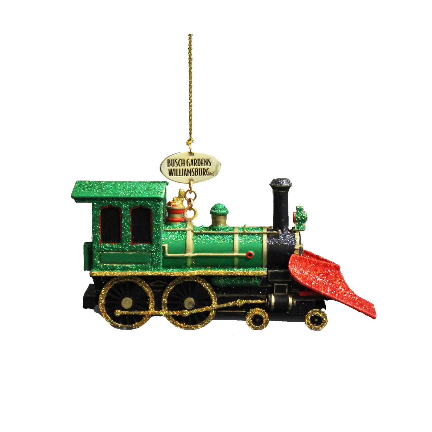 Busch Gardens Williamsburg Train Resin Ornament - Green