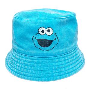 Sesame Street Cookie Monster Mineral Wash Youth Reversible Bucket Hat