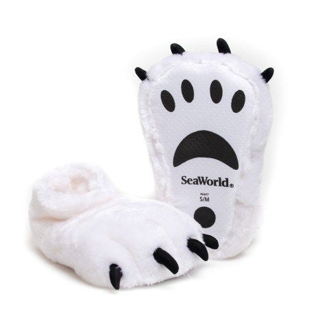 Polar Bear Feet Youth Slippers