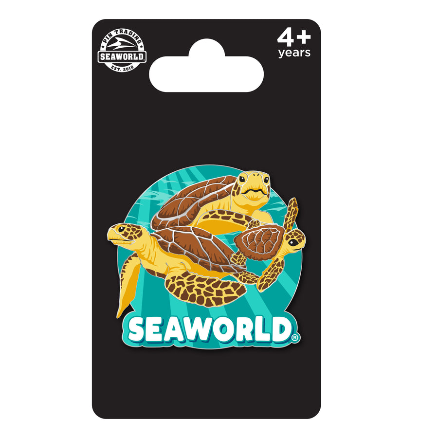 SeaWorld Turtle Family Pin