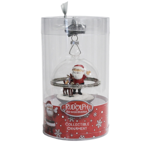 Rudolph the Red-Nosed Reindeer® Hinged Glass Ball Ornament