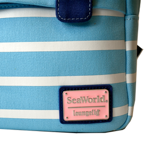 SeaWorld's Clyde & Seamore Loungefly Backpack detail