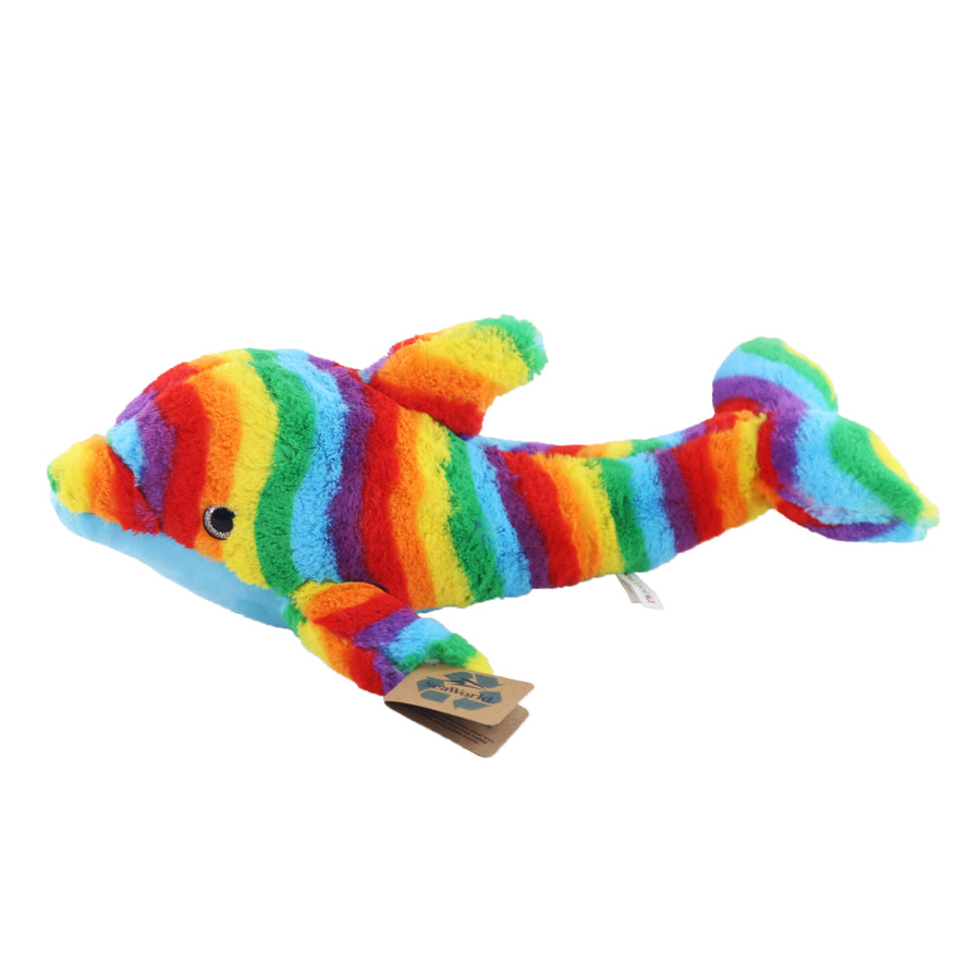 Rainbow Dolphin Plush 17"