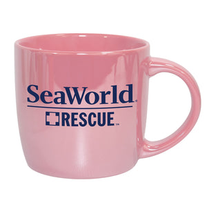SeaWorld Rescue Iridescent Pink Mug 14 oz