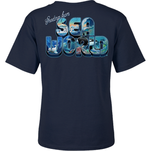 SeaWorld Greetings From Orlando Blue Toddler Boy Tee
