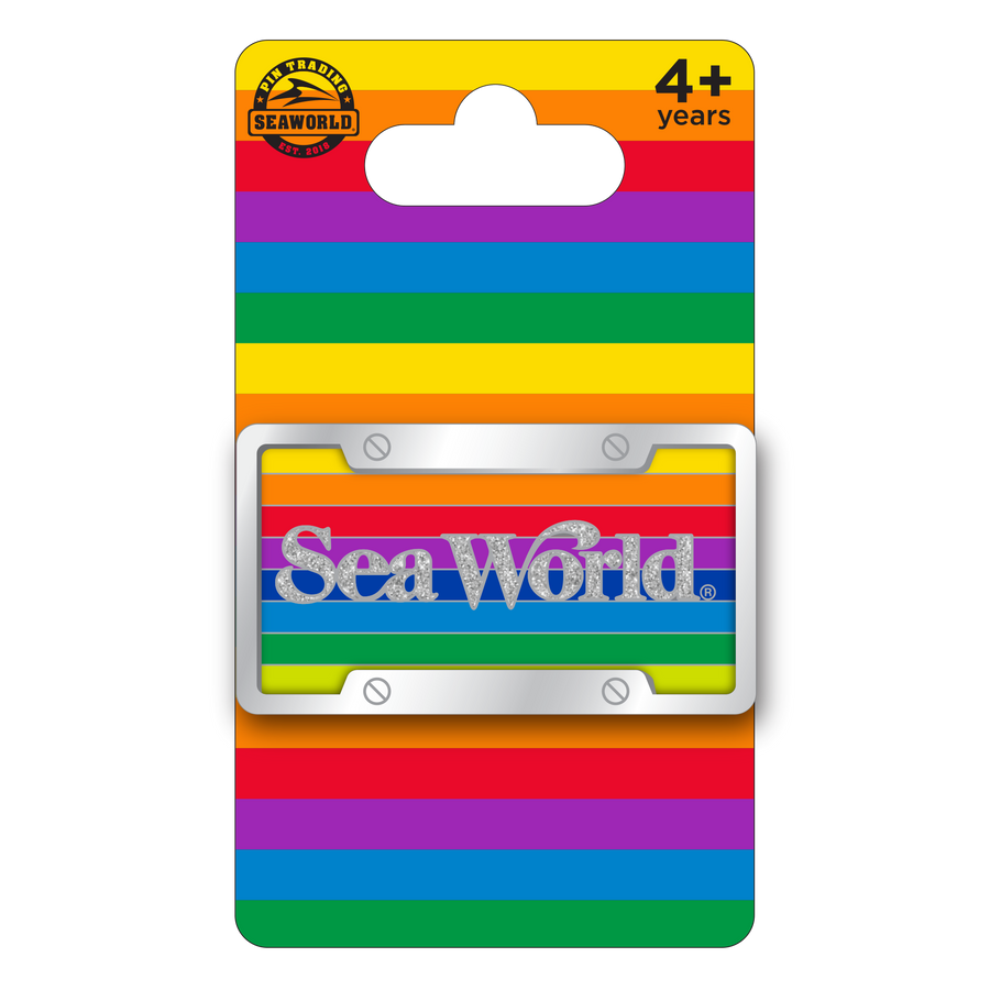 SeaWorld License Plate Pin