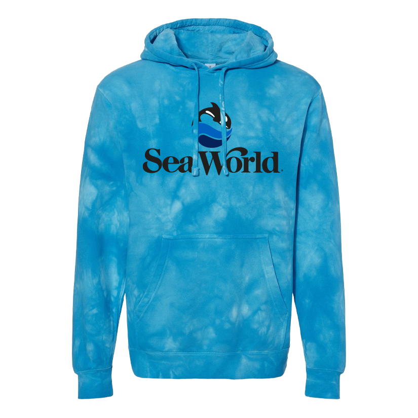 SeaWorld Tie-Dye Logo Blue Hoodie