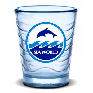 SeaWorld Retro Dolphin Shot Glass