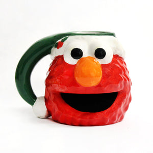 Sesame Street Santa Elmo Sculpted Ceramic Mug